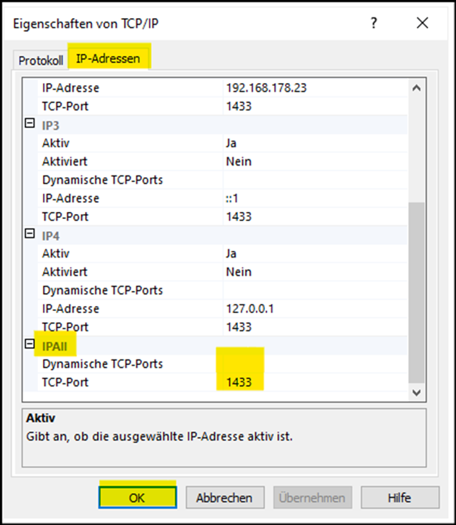 Fenster "Eigenschaften von TCP/IP"