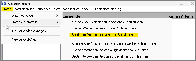 Bestimmte Dokumente