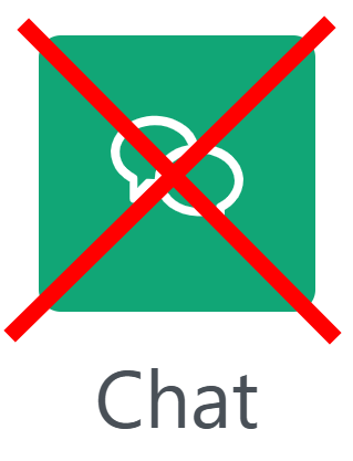 Icon Chat in Moodle