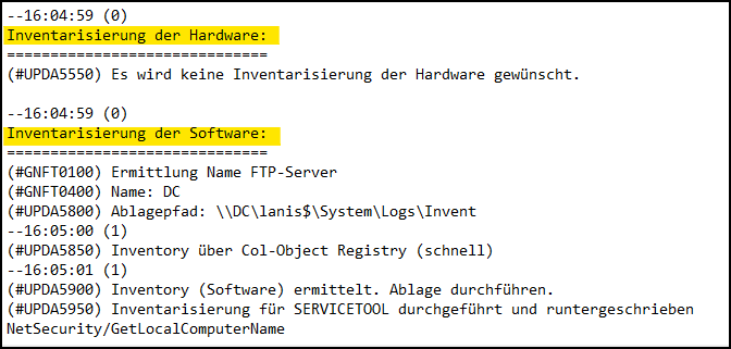 Ende des Clientlogfiles