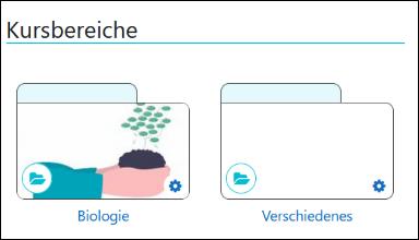 Auswahl der Kursbereiche