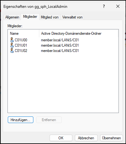 Mitglieder der gg_sph_LocalAdmin