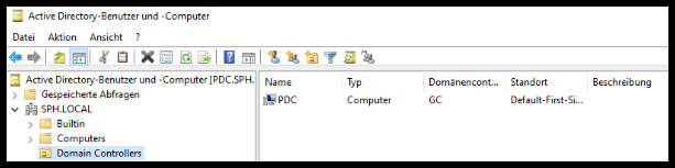 Bild des Active Directories