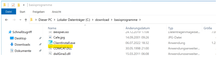fehelnde Datei clientupdate.exe