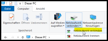 Netzlaufwerk verbinden
