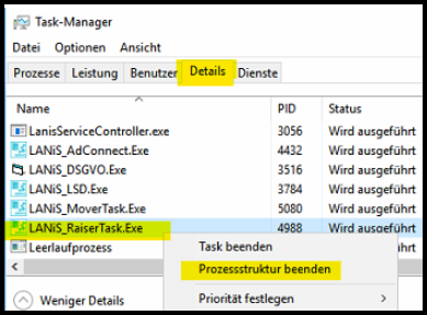Details im Taskmanager