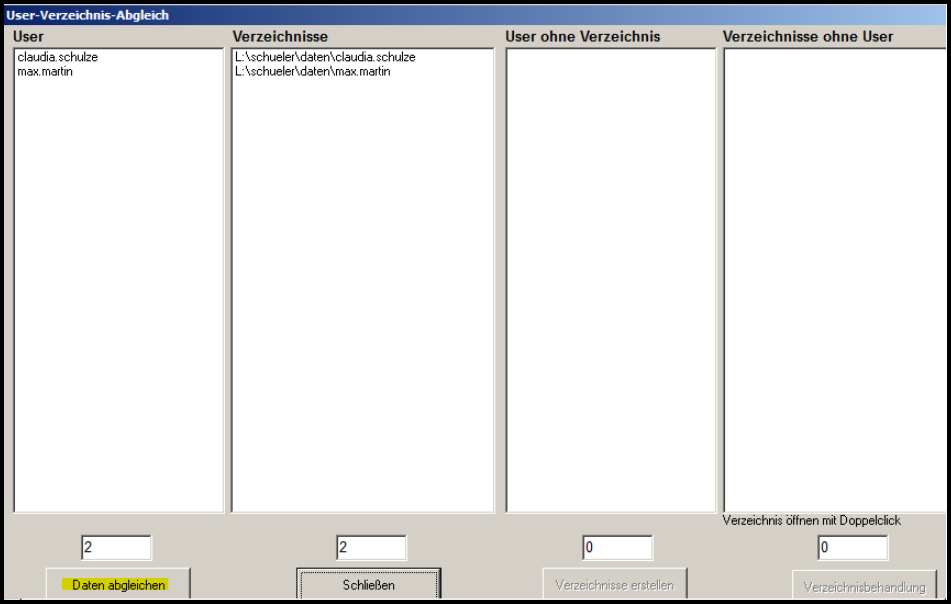 User-Verzeichnis-Abgleich