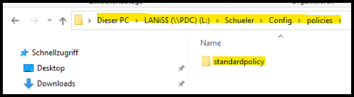 Verzeichnis L:\Schueler\Config\policies
