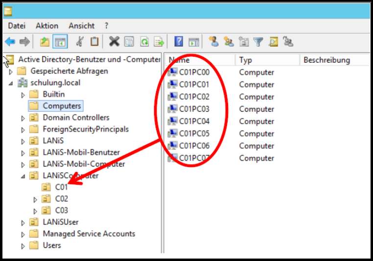 ActiveDirectory Computer verschieben