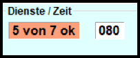 Dienste noch nicht alle gestartet (rote Markierung)