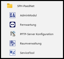 Programmmenü SPH-PaedNet