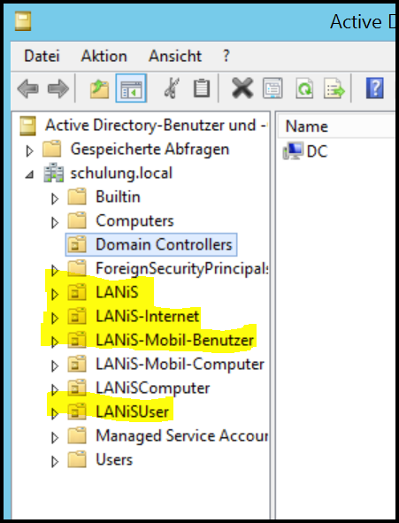 Active Directory LANiS