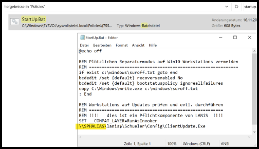 Datei StartUp.bat