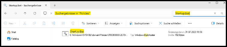 Ergebnis der Suche nach Startup.bat