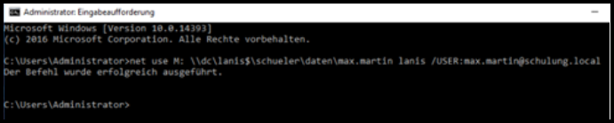 gelungene Verbindung