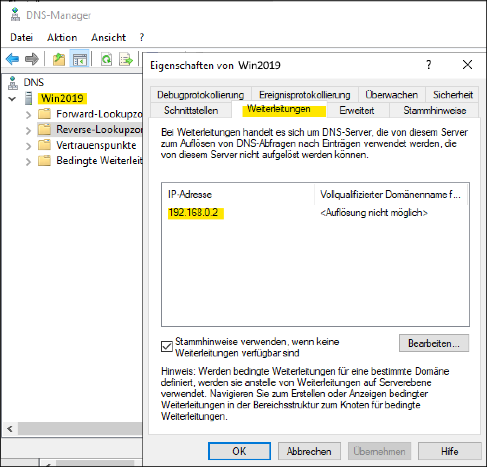 DNS-Weiterleitung auf den Router einstellen