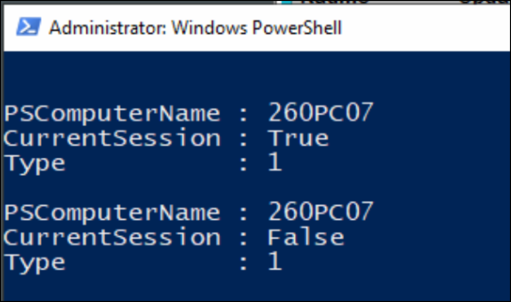 PowerShell-Ausgabe zur Auslagerungsdatei des Festplattenschutzes