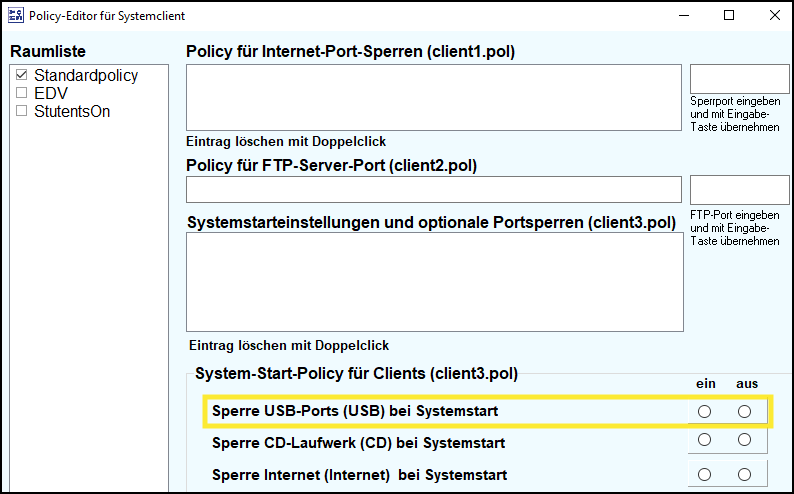 Policy-Editor System-Client