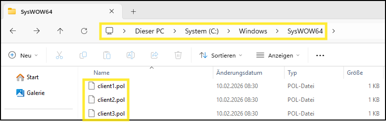 client*.pol im SysWOW-Ordner auf dem Client