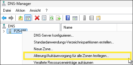 DNS-Manager Alterung/Aufräum...