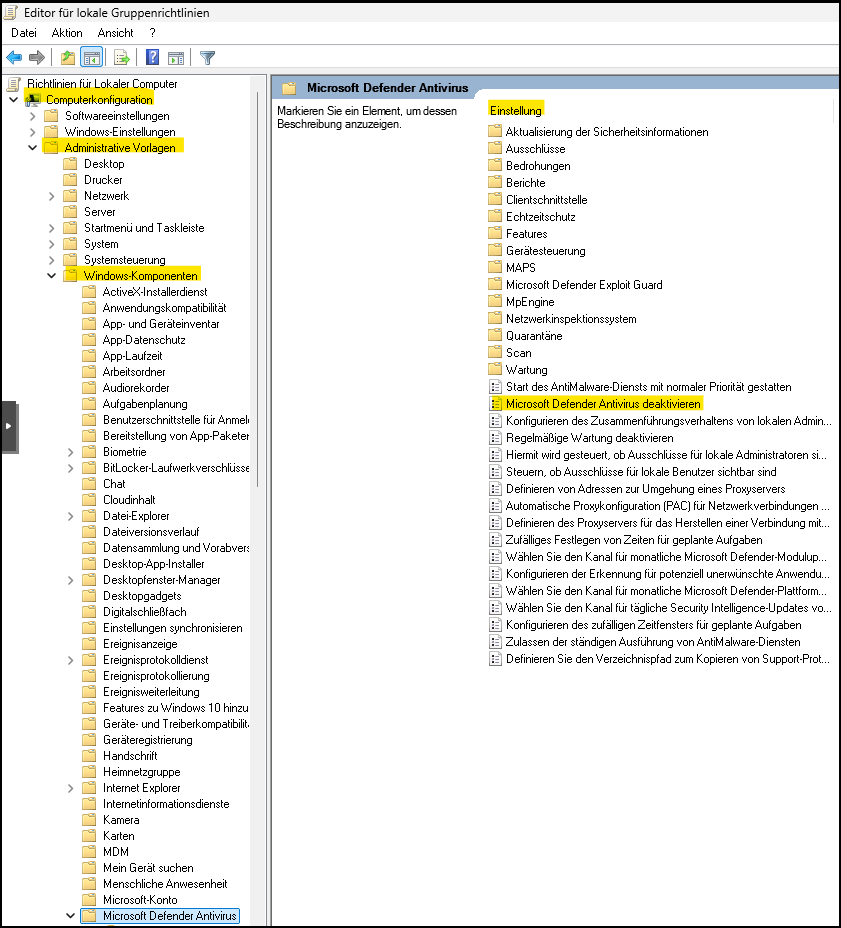 Gruppenrichtlinien-Editor
