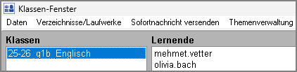 Klassen-Fenster
