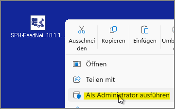 als Administrator ausführen