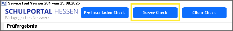 Server-Check im ServiceTool