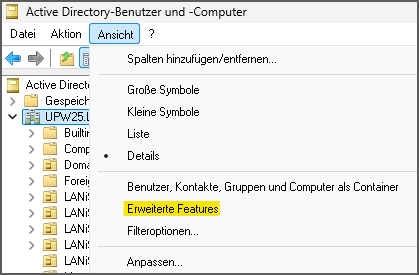 AD erweiterte Features