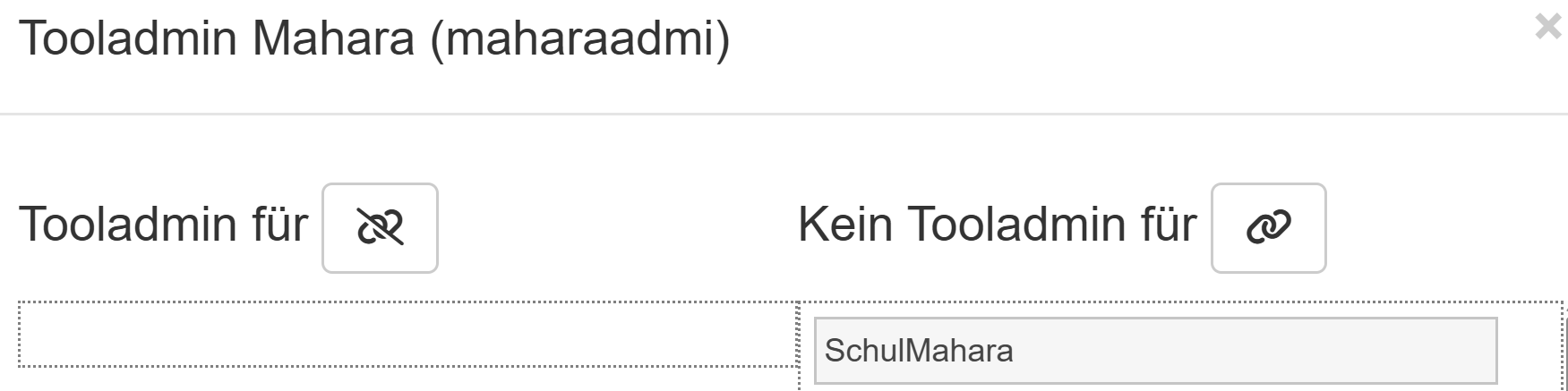 Administrationsmöglichkeiten der mitarbeitenden Lehrkraft.