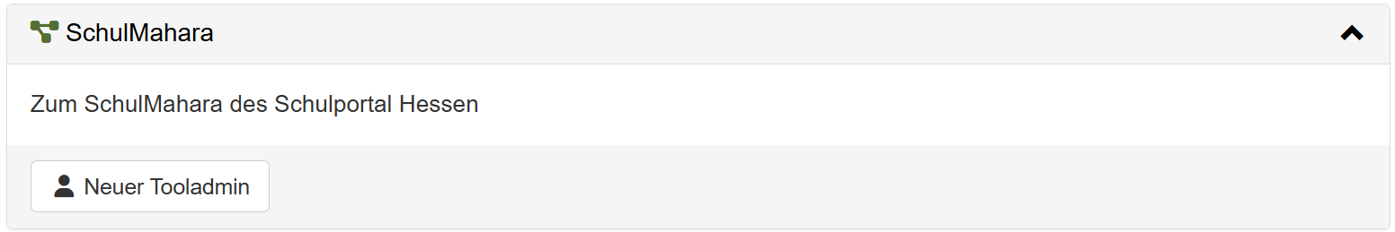 Übersicht über existierende Tooladmins für Mahara.
