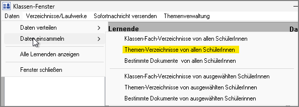 Themenverzeichnisse