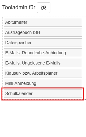 Tooladmin für-Fenster