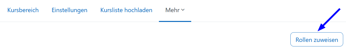 Im rechten Bereich ist der Button „Rollen zuweisen" zu sehen.