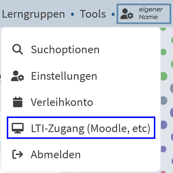 Auswahlliste unter eigenem Namen